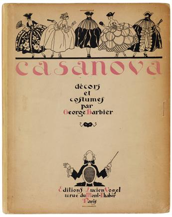 BARBIER, GEORGE / POCHOIR / FASHION. Panorama Dramatique. Casanova Décors et Costumes.